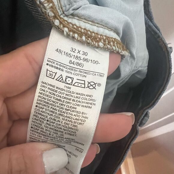 NWT Gap Mens original‎ straight leg relaxed through hip & thigh size 32x30 - Picture 13 of 13